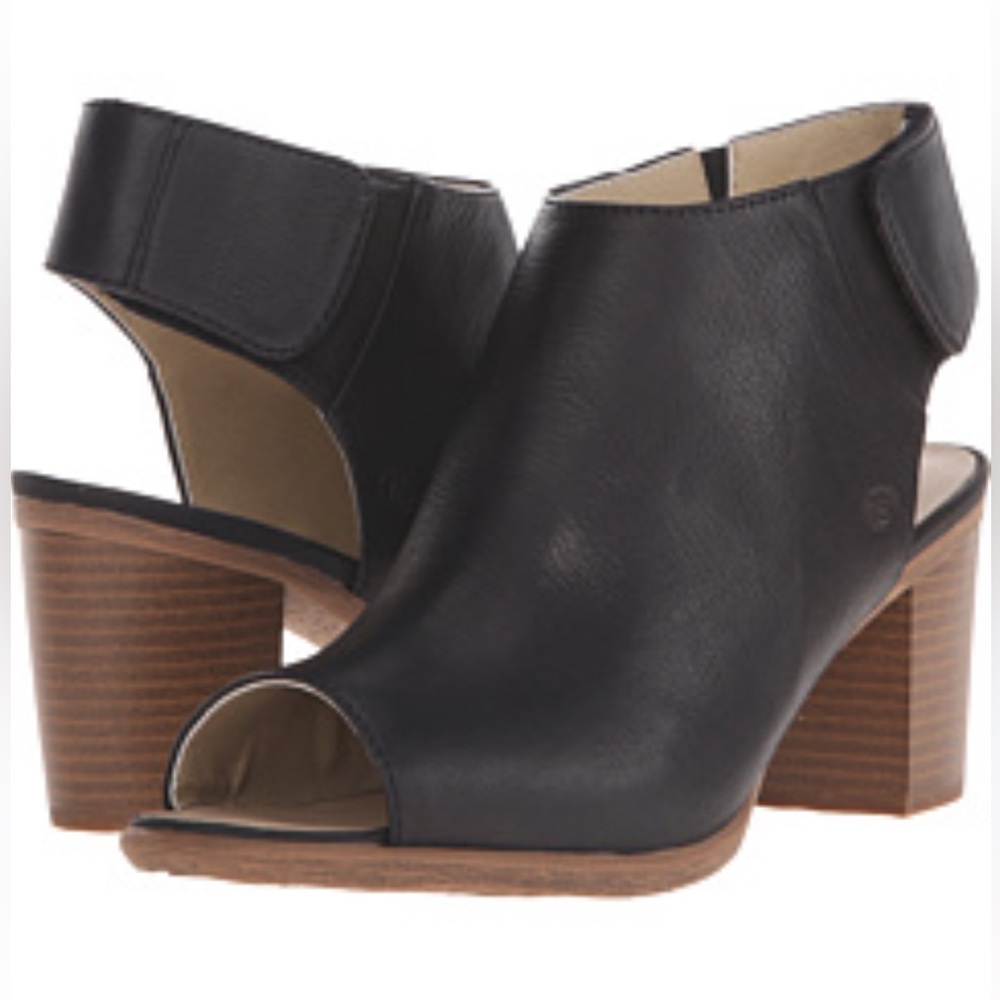 Josef Seibel Bonnie black peep toe bootie size 38